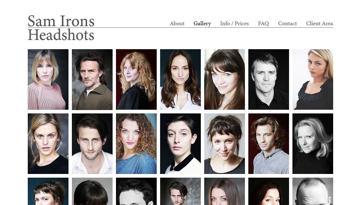 Sam irons Headshots